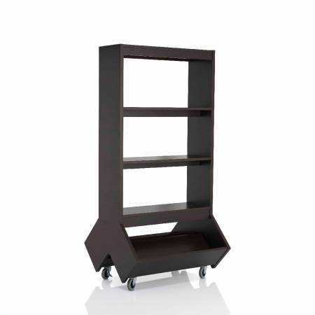 Вместительный книжный шкаф.